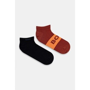 Čarape BOSS 2-pack za muškarce, boja: narančasta