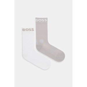 Čarape BOSS 2-pack boja: bež, 50469747