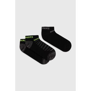 Čarape Skechers 3-pack boja: crna