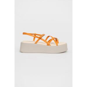 Kožne sandale Vagabond Shoemakers Courtney za žene, boja: narančasta