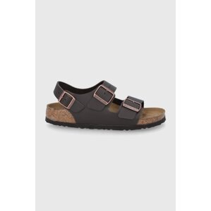 Kožne sandale Birkenstock Milano za žene, boja: smeđa, 34103