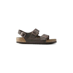 Kožne sandale Birkenstock Milano za žene, boja: smeđa, 34873