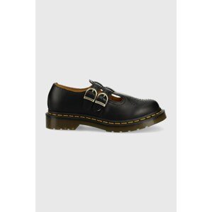 Kožne cipele Dr. Martens za žene, boja: crna, ravna potpetica, DM12916001.8065.Mary-Black.Smth