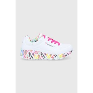 Dječje cipele Skechers boja: bijela