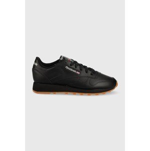 Kožne tenisice Reebok Classic LEATHER boja: crna, GY0954-CBL/GR/RB, GY0954.100008493