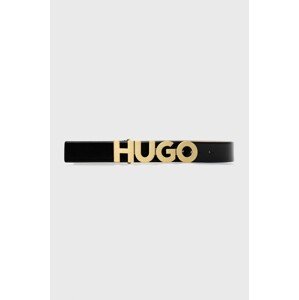 Kožni remen HUGO za žene, boja: crna, 50470629