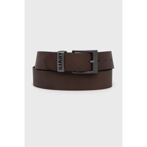 Kožni remen Levi's boja: smeđa