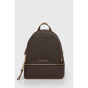 Ruksak MICHAEL Michael Kors za žene, boja: bež, mali, s uzorkom