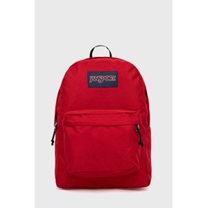 Ruksak Jansport boja: crvena, veliki, glatki