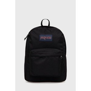 Ruksak Jansport boja: crna, veliki, s aplikacijom