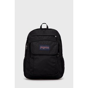 Ruksak Jansport boja: crna, veliki, s aplikacijom