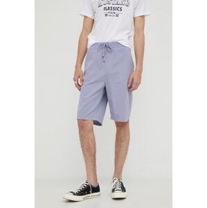Kratke hlače s dodatkom lana Lee Relaxed Drawstring S Misty Lilac za muškarce, boja: ljubičasta