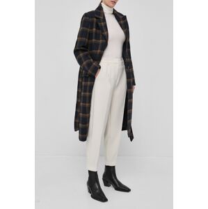 Hlače Bruuns Bazaar CindySus Dagny pants za žene, boja: bež, uski kroj, visoki struk, BBW2393