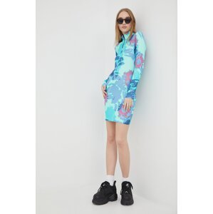 Haljina adidas Originals boja: tirkizna, mini, uske