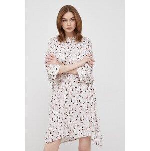 Haljina Sisley boja: bež, mini, oversize