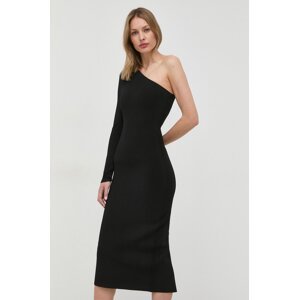 Haljina Victoria Beckham boja: crna, midi, uske