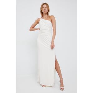 Haljina Lauren Ralph Lauren boja: bež, maxi, ravna, 253751483020