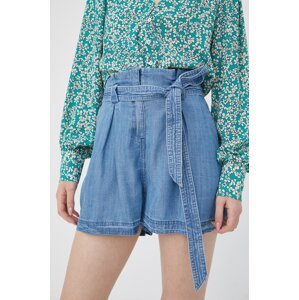 Kratke hlače Superdry za žene, glatki materijal, visoki struk