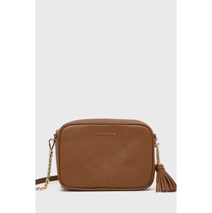Kožna torba MICHAEL Michael Kors boja: smeđa