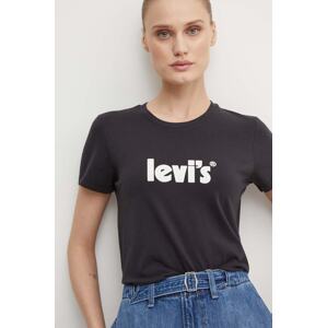 Pamučna majica Levi's boja: crna, 17369.1756-Blacks