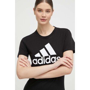 Pamučna majica adidas GL0722 boja: crna