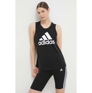 Pamučni top adidas GS1359 boja: crna