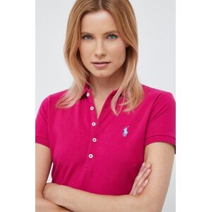 Polo majica Polo Ralph Lauren za žene, boja: ružičasta, s ovratnikom, 211870245034