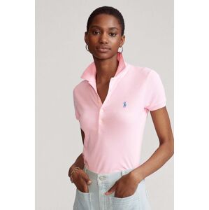 Polo majica Polo Ralph Lauren za žene, boja: ružičasta, s ovratnikom, 211870245013
