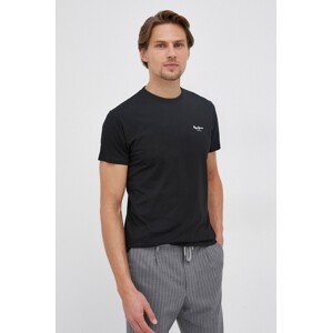 Majica kratkih rukava Pepe Jeans Basic za muškarce, boja: crna