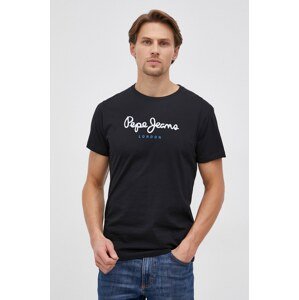 Pamučna majica Pepe Jeans Eggo N boja: crna, PM508208.999
