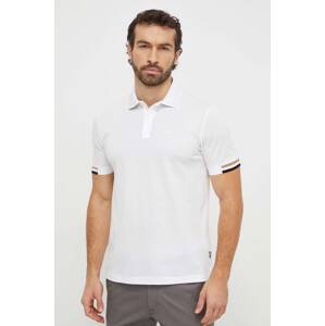 Pamučna polo majica BOSS boja: crna, bez uzorka, 50467113