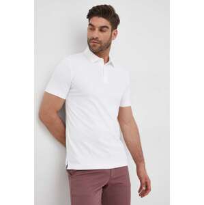 Pamučna polo majica BOSS boja: bijela, jednobojni model, 50471335
