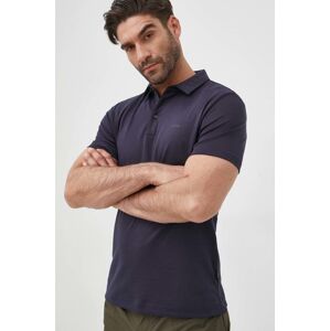 Pamučna polo majica BOSS boja: tamno plava, jednobojni model, 50471335
