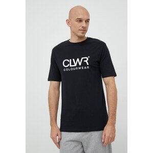 Pamučna majica Colourwear boja: crna, s tiskom