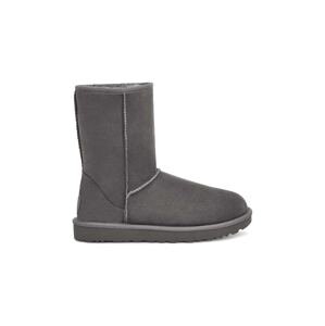 Cipele UGG Classic Short II za žene, boja: siva, ravna potpetica, s toplom podstavom, 1016223.GRY