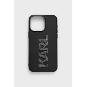 Etui za telefon Karl Lagerfeld iPhone 15 Pro Max 6.7" boja: crna