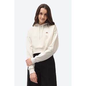 Dukserica Dickies za žene, boja: bež, s kapuljačom, glatka, DK0A4XJTECR-cream