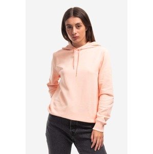 Pamučna dukserica A.P.C. Hoodie Item F CK za žene, boja: narančasta, s kapuljačom, bez uzorka, COEAS.F27674-PECHE