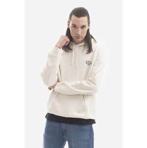 Pamučna dukserica A.P.C. Marvin Hoodie BLACK za muškarce, boja: crna, s kapuljačom, s aplikacijom, COEZD.H27733-MARINE