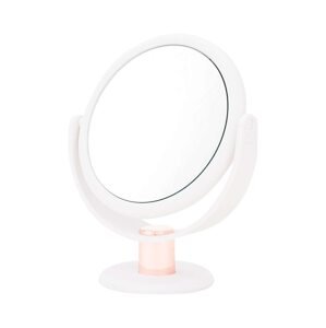 Kozmetičko ogledalo Danielle Beauty White And Rose Gold Stem