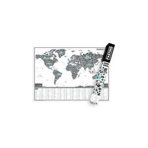 Plakat strugalica Luckies of London F*#?ING Scratch Map