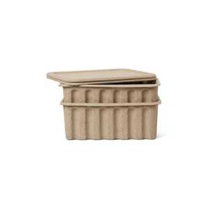 Kutija za pohranu ferm LIVING Paper Pulp Box L 2-pack