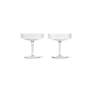 Čaša za šampanjac ferm LIVING Ripple Champagne 2-pack