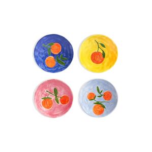 Set tanjura &k amsterdam Orange Full Colour 4-pack