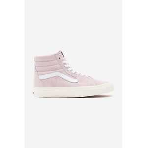 Kožne tenisice Vans UA SK8-Hi za žene, boja: ružičasta, VN0A32QG9G4-pink
