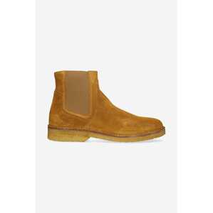 Gležnjače od brušene kože A.P.C. Boots Theodore za muškarce, boja: smeđa, PXBSK.H54252-CARAMEL