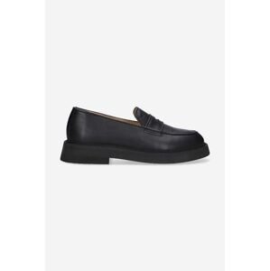 Kožne mokasinke A.P.C. Mocassins Gael za muškarce, boja: crna, PXBAA-H53274 BLACK