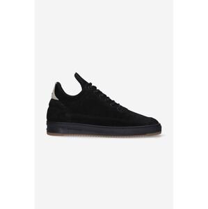 Tenisice od brušene kože Filling Pieces Low Top Ripple Suede boja: crna, 25122791861