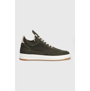 Tenisice od brušene kože Filling Pieces Low Top Ripple Suede boja: zelena, 25122791926