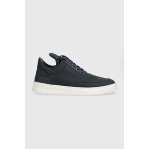 Tenisice od brušene kože Filling Pieces Low Top Ripple Nubuck boja: tamno plava, 25122842001